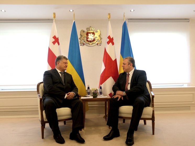 Порошенко и премьер Грузии отметили важность углубления сотрудничества для деоккупации территорий стран