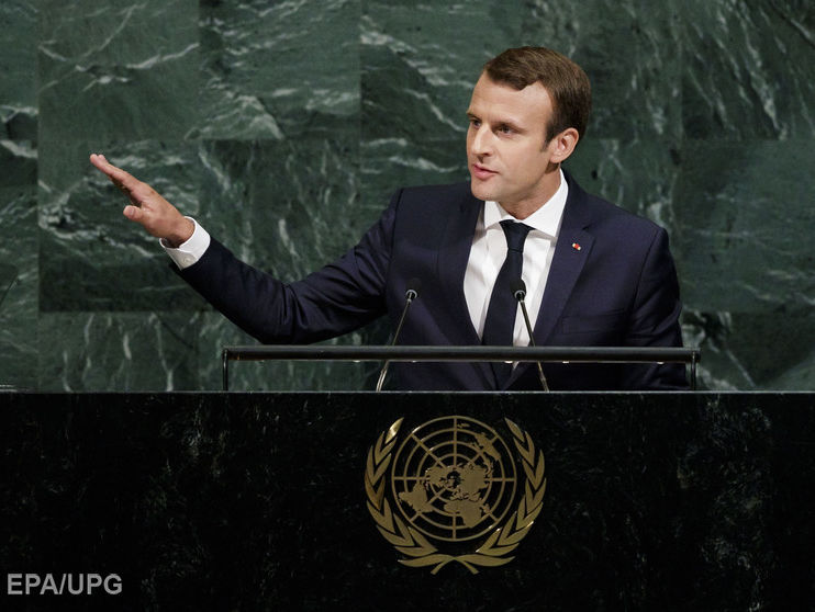 ﻿Макрон заявив, що умови Паризької угоди щодо клімату не підлягають перегляду
