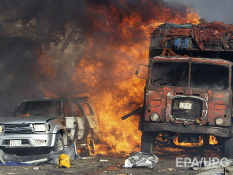 Количество погибших в результате взрыва в столице Сомали увеличилось до 53