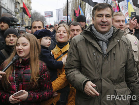 Саакашвили призвал своих сторонников идти к Раде и требовать принятия закона об импичменте