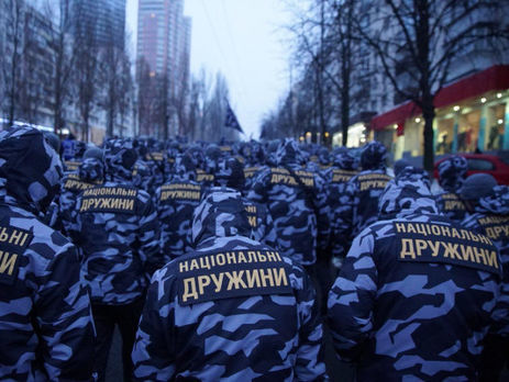 В МВД Украины заявили, что "национальные дружины" в Киеве не зарегистрированы как формирование по охране общественного порядка