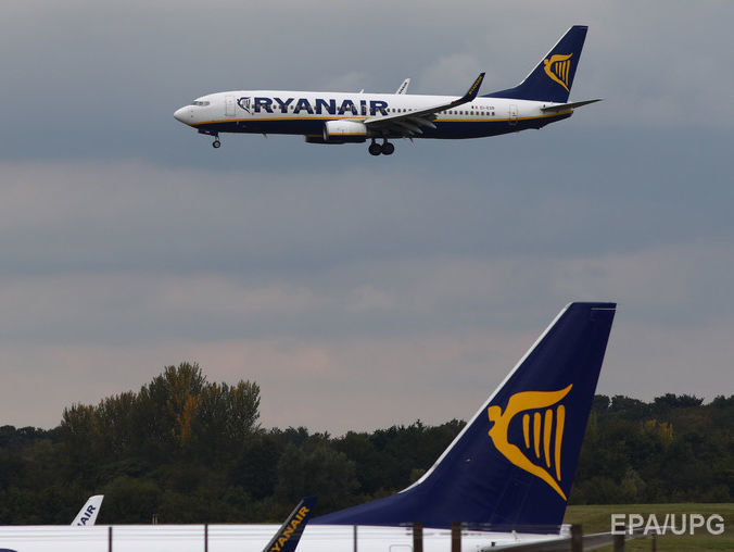 В Ryanair подтвердили планы выйти на украинский рынок осенью 2018 года