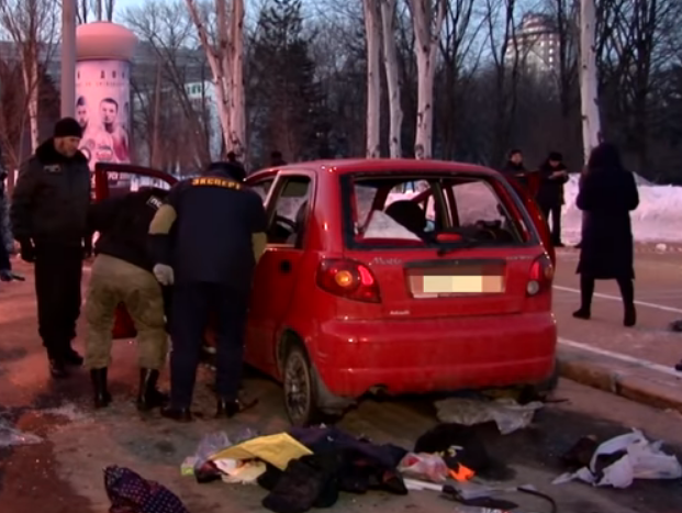 В центре оккупированного Донецка взорвался автомобиль, есть погибший