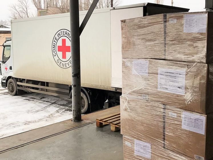 Красный Крест отправил на оккупированную территорию Донбасса 190 тонн гумпомощи
