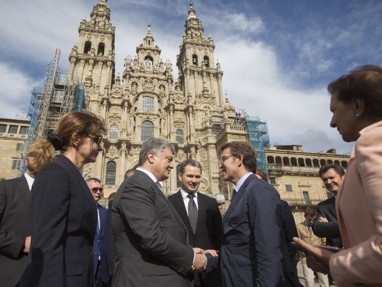 Порошенко в Испании встретился с главой правительства Галисии