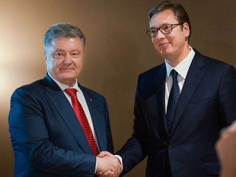 Президент Украины Петр Порошенко провел встречу с президентом Сербии Александром Вучичем