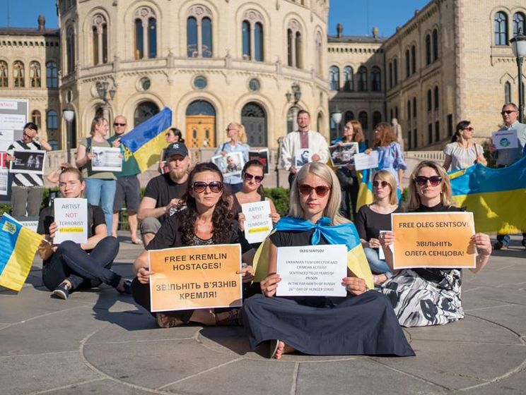﻿У Норвегії відбулася акція на підтримку Сенцова