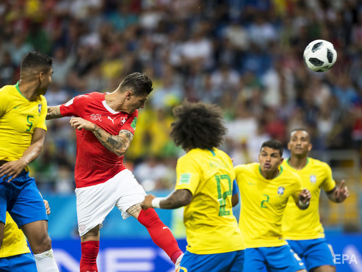 На чемпионате мира по футболу Бразилия сыграла вничью со Швейцарией