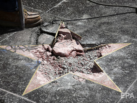 ﻿На Алеї слави в Голлівуді розбили зірку Трампа