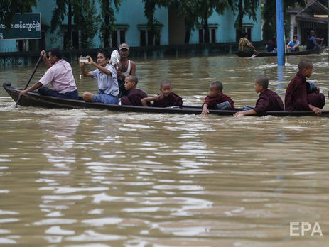 ﻿У М'янмі через дощі евакуювали 50 тис. осіб