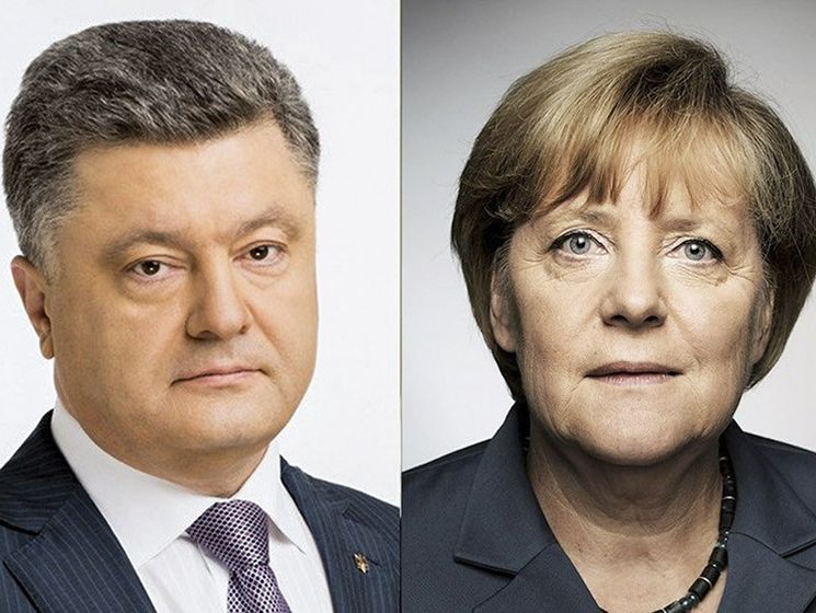 Порошенко напомнил Меркель о необходимости немедленного освобождения Сенцова