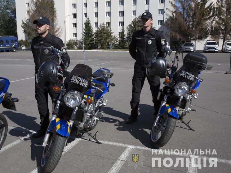 В Киеве появились патрульные на мотоциклах. Видео