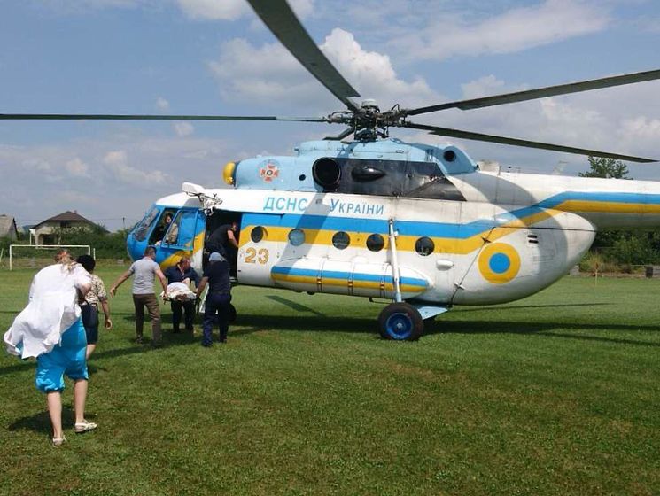 В Харьковской области упал вертолет спасателей, тушивших пожар