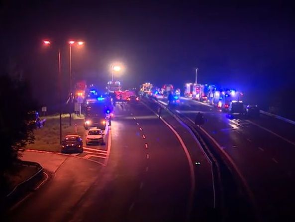 В Польше столкнулись 16 автомобилей, один человек погиб