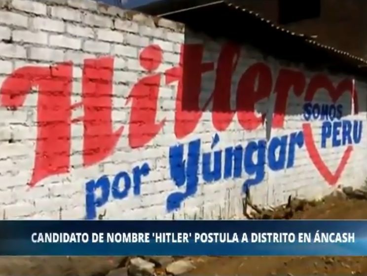 Житель Перу по имени Ленин потребовал снять с выборов Гитлера &ndash; кандидата от правоцентристской партии