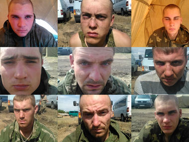 Обнародованы фотографии задержанных на Донбассе российских десантников