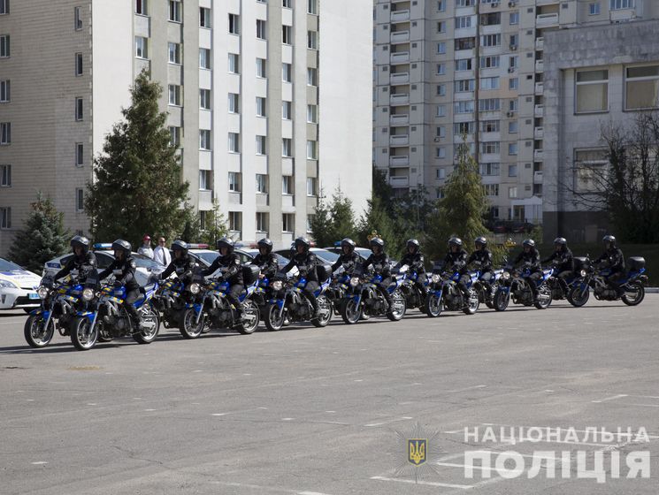 Украинские правоохранители показали, как работает мотопатруль. Видео 