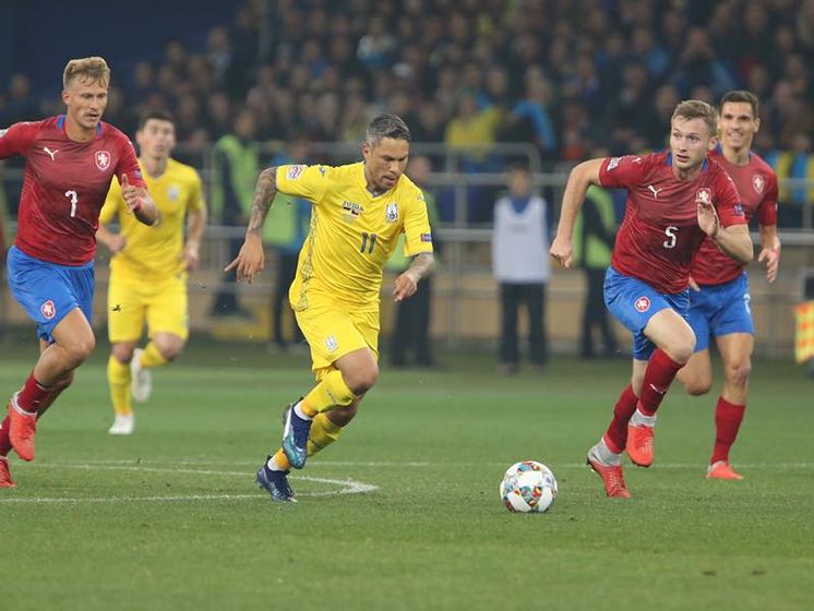 Сборная Украины по футболу выиграла у Чехии в Лиге наций и повысилась в классе 