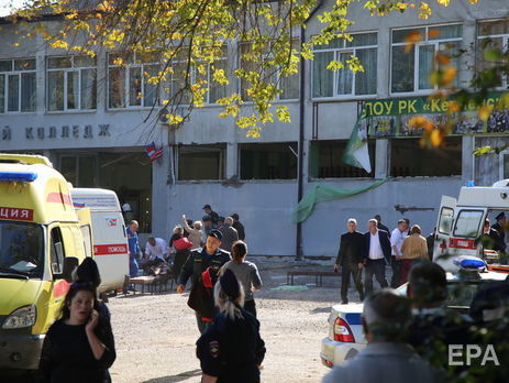 ﻿У лікарнях окупованого Криму перебуває 20 постраждалих після нападу в коледжі в Керчі, ще 23 осіб доправили в медустанови Росії
