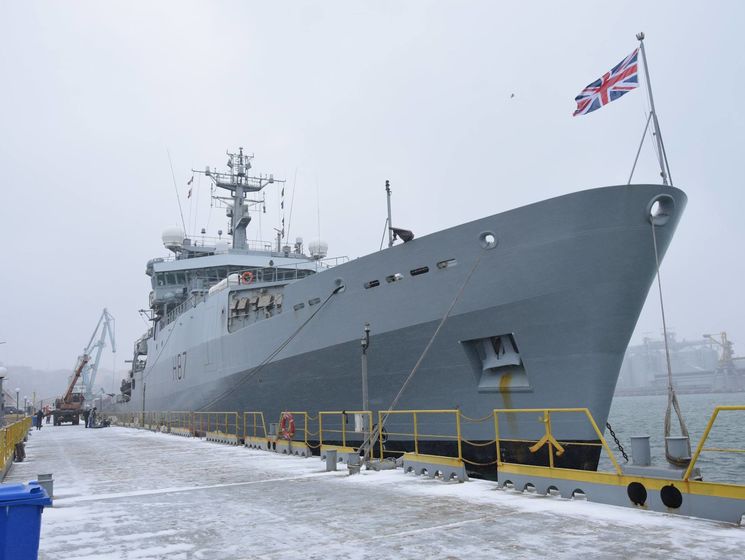 В Одессу прибыл британский военный корабль