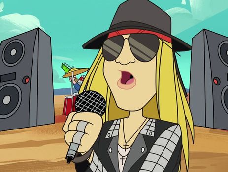Вокалист Guns N'Roses написал песню к мультфильму о Багзе Банни. Видео