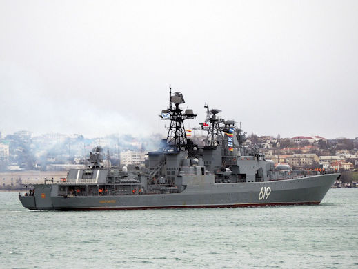 ﻿Російський есмінець "Сєвєроморськ" зайшов в окупований Севастополь