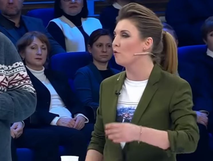 ﻿Російська пропагандистка у прямому ефірі: "Вдавіться своїм томосом!" Відео