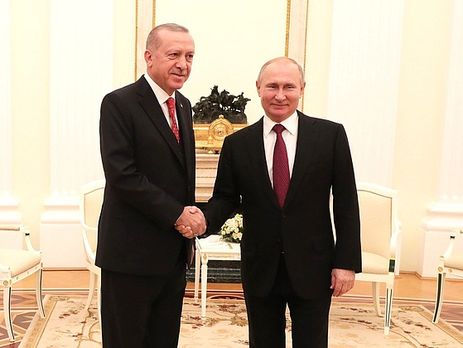 ﻿Путін обговорив з Ердоганом ситуацію в Сирії