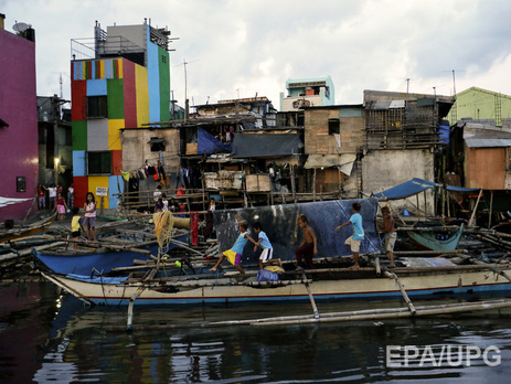 На Филиппинах продолжается эвакуация жителей в связи с надвигающимся тайфуном. Фоторепортаж