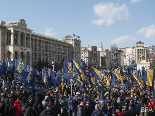 Посольство США опубликовало предупреждение в связи с запланированным в Киеве митингом "Национального корпуса"