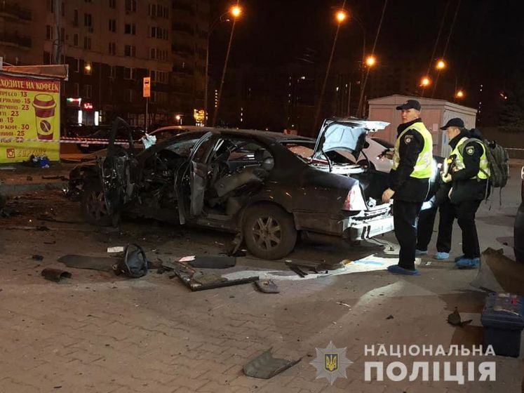 В Голосеевском районе Киева взорвался автомобиль, один человек получил ранения – полиция