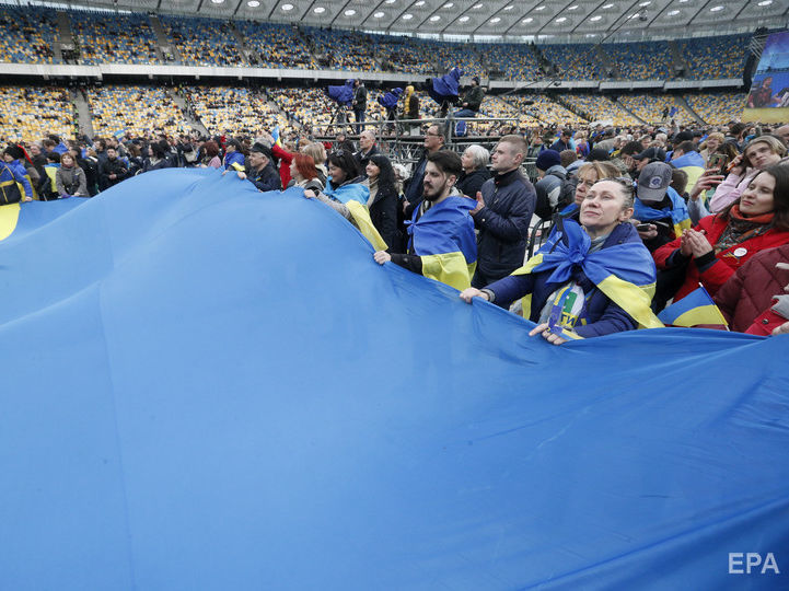 На дебатах Порошенко и Зеленского на НСК "Олимпийский" присутствовало 22 тыс. человек &ndash; МВД
