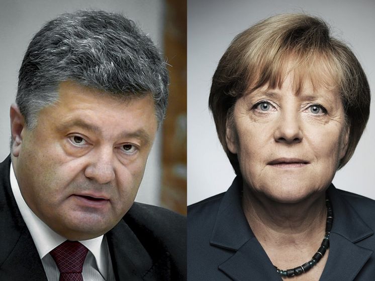 ﻿Порошенко і Меркель обговорили ситуацію на Донбасі