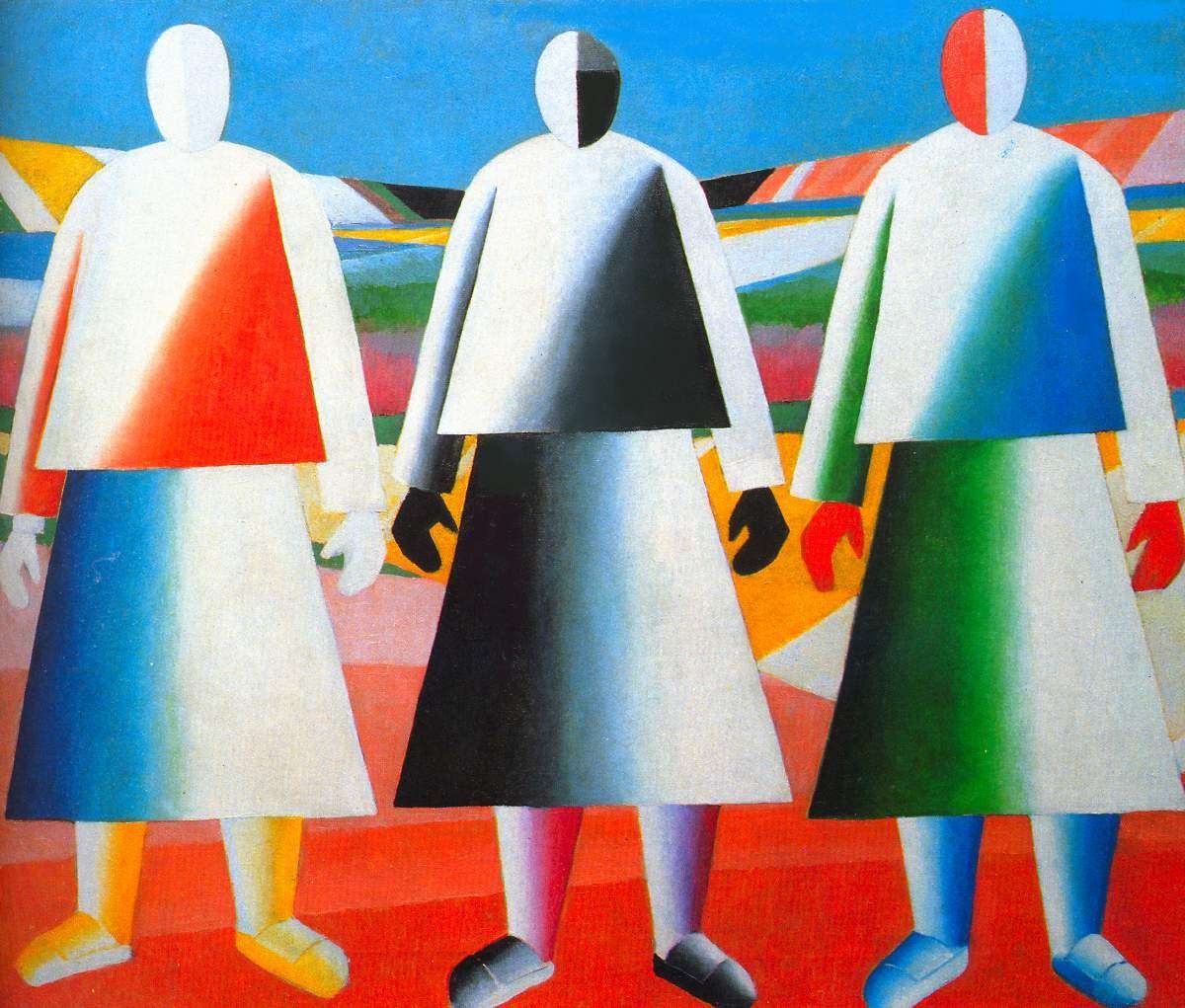 "Девушки в поле", К. Малевич (1932)