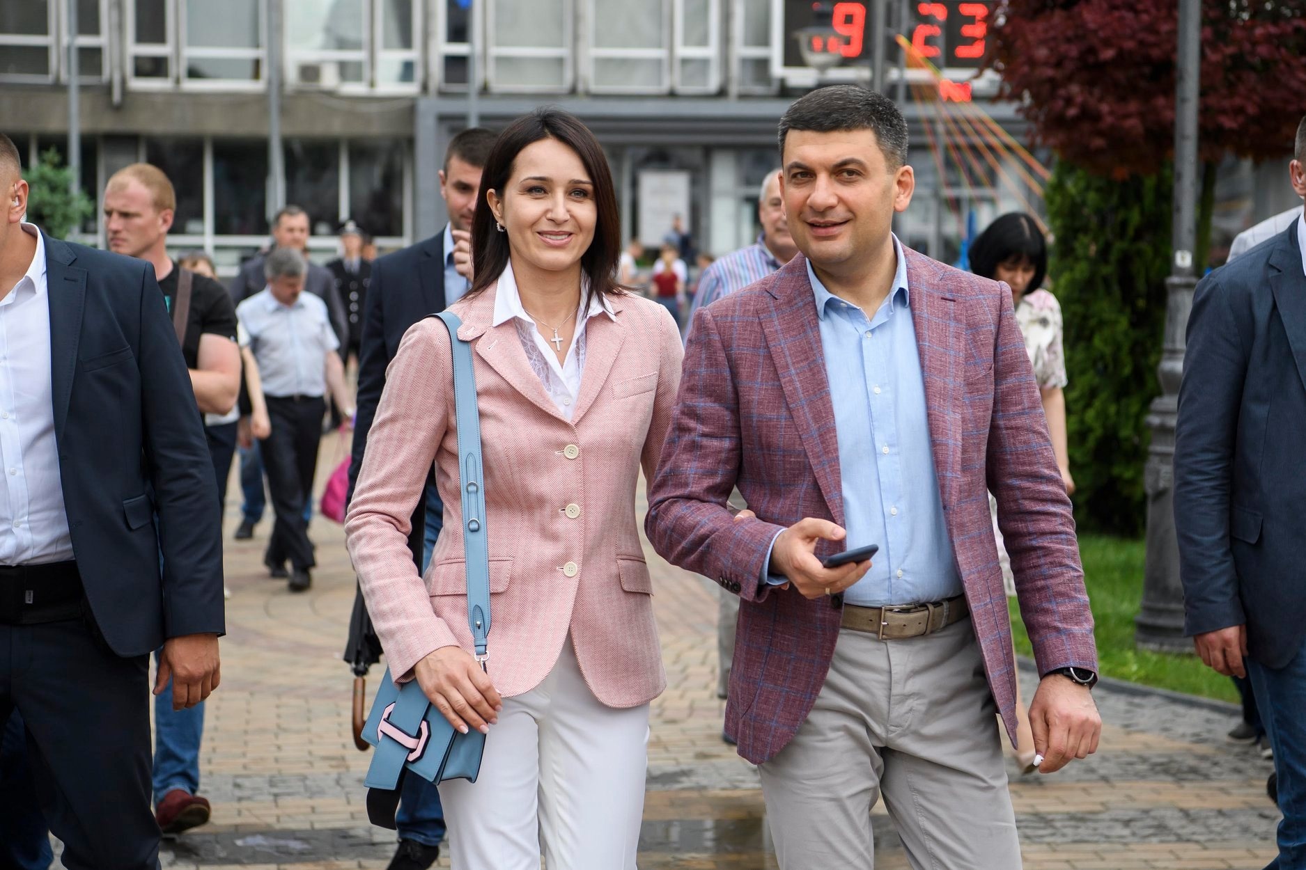 Гройсман із дружиною на Дні Європи у Вінниці, 2020 й рік. Фото: Volodymyr Groysman / Facebook